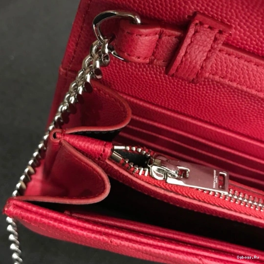 YSL CASSANDRE CHAIN MATELASSÉ WALLET 0725